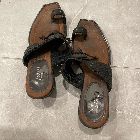 SE Boutique by Sam Edelman toe ring cowboy boot sandals - Picture 4 of 10